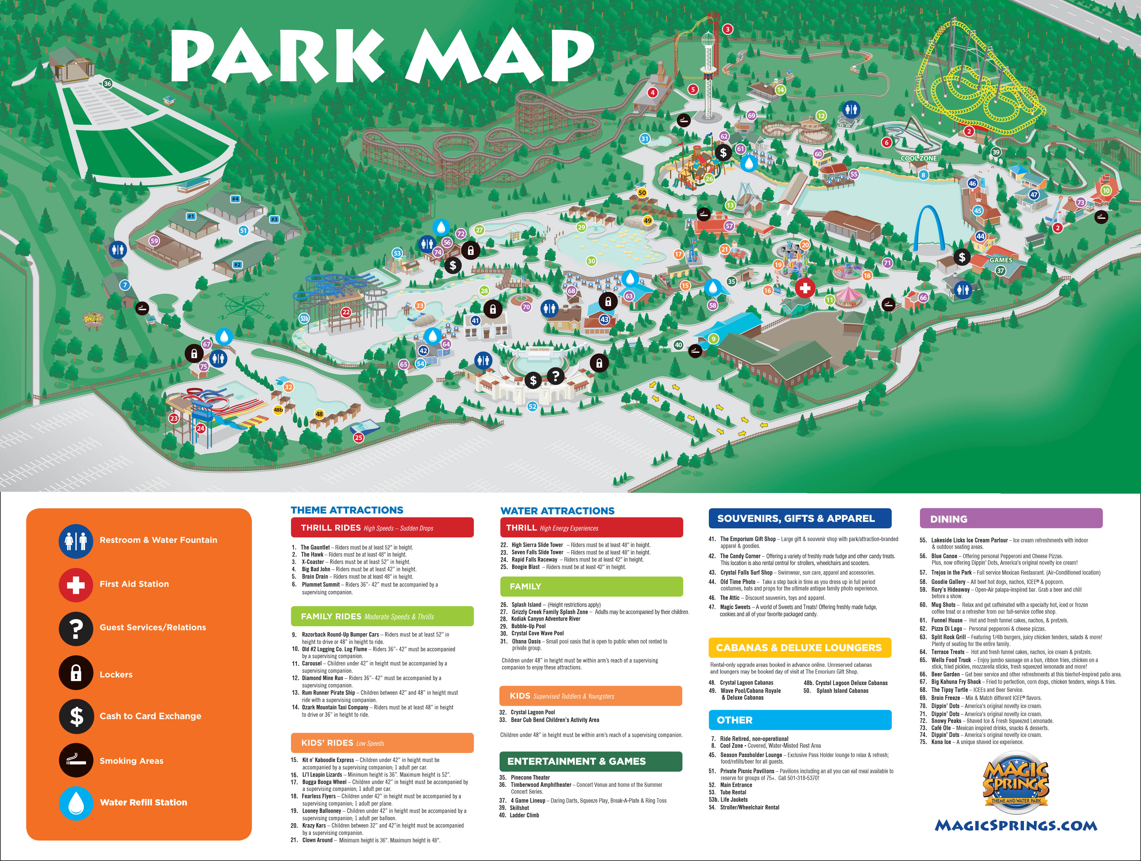 Magic Springs Concert Seating Chart