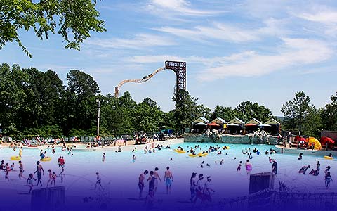 Crystal Cove Wave Pool at Magic Springs